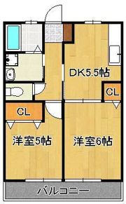 ヒルズリバーサイドCの間取り画像