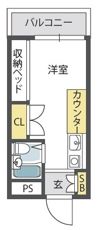 大国町池田マンションの間取り画像