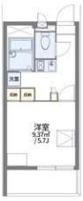 レオパレスあらまきの間取り画像