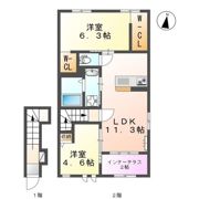 ルガルボニート北熊本の間取り画像