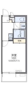 レオパレスコンフォートフレアⅢの間取り画像