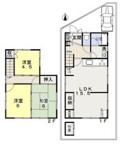 津倉町2丁目一戸建 東棟の間取り画像