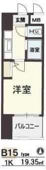 HOPE CITY天神橋の間取り画像