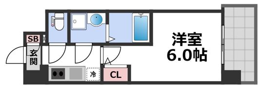 インザライフ大阪EAST RESIDENCEの間取り画像