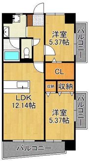 KSK中井コアプレイスの間取り画像