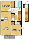 ヴィルヌーブ相坂 D棟の間取り画像