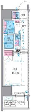 GENOVIA横浜石川町の間取り画像