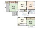 米田貸家の間取り画像