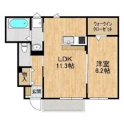 朝日レジデンス荒川本郷Aの間取り画像