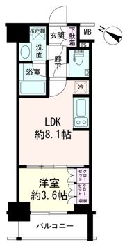 デュオステージ横浜中央の間取り画像
