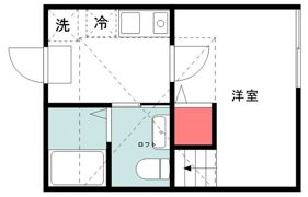ハーミットクラブハウス栗木K1の間取り画像