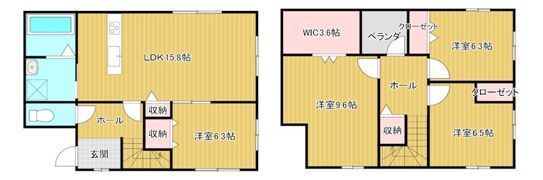 上冨居2丁目戸建の間取り画像