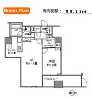 カスタリアタワー品川シーサイドの間取り画像