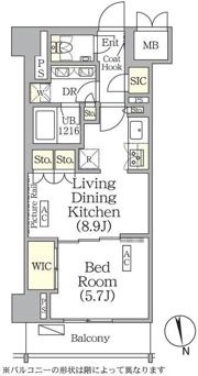 ザ・パークハビオ神楽坂レジデンスSouthの間取り画像