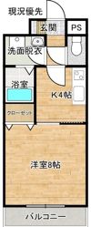 アヴァンシアKの間取り画像