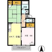 プレジール砂原 壱号館の間取り画像