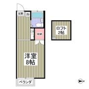 ヴィラ椚田の間取り画像