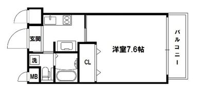 エグゼ西大阪の間取り画像