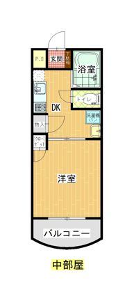 アサヒレジデンスの間取り画像
