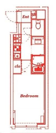 b’CASA早稲田の間取り画像