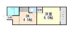 イナホハイツの間取り画像