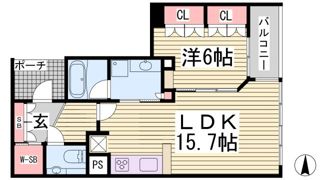 ルネ神戸旧居留地109番館の間取り画像