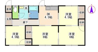 才崎様借家の間取り画像
