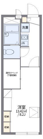 レオパレス八風の間取り画像