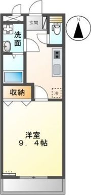 コンフィード水田の間取り画像