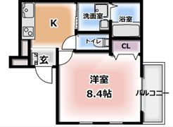 フジパレス大日Ⅵ番館の間取り画像