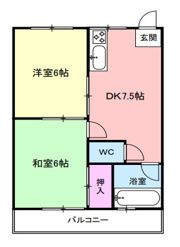 山手大石マンションの間取り画像