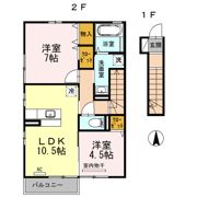 セジュール小坂 A棟の間取り画像