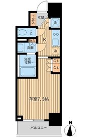 HF上野入谷レジデンスの間取り画像