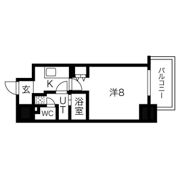 アクティ北浜の間取り画像