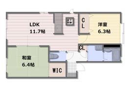 プレジールアン B棟の間取り画像