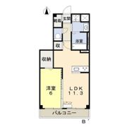 クレセント中仙道6の間取り画像