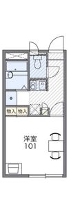 レオパレスジュネス M Kの間取り画像