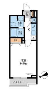 パシフィックコート目黒南の間取り画像