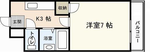 フルリール宮島口の間取り画像
