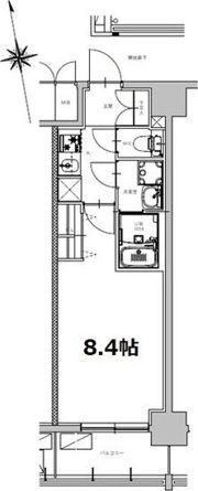 S-RESIDENCE今池beleta(ベレータ)の間取り画像