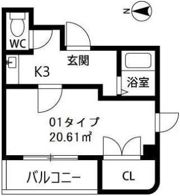 ドエル南森町の間取り画像