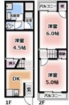 木田元宮2丁目テラスハウスの間取り画像
