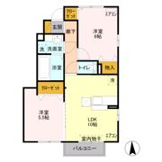 サンクブランシュ Aの間取り画像