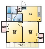 コーポサニーの間取り画像