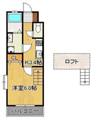 メゾン・アレックスワン城野の間取り画像