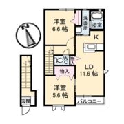 シャーメゾン大山A棟の間取り画像