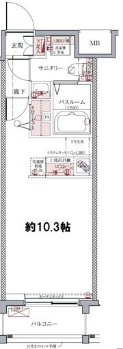 ラグディア麻布十番の間取り画像
