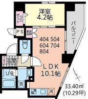 イーストサイドの間取り画像