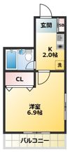 カントーパレスⅡの間取り画像