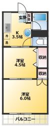 奥沢スカイハイツの間取り画像